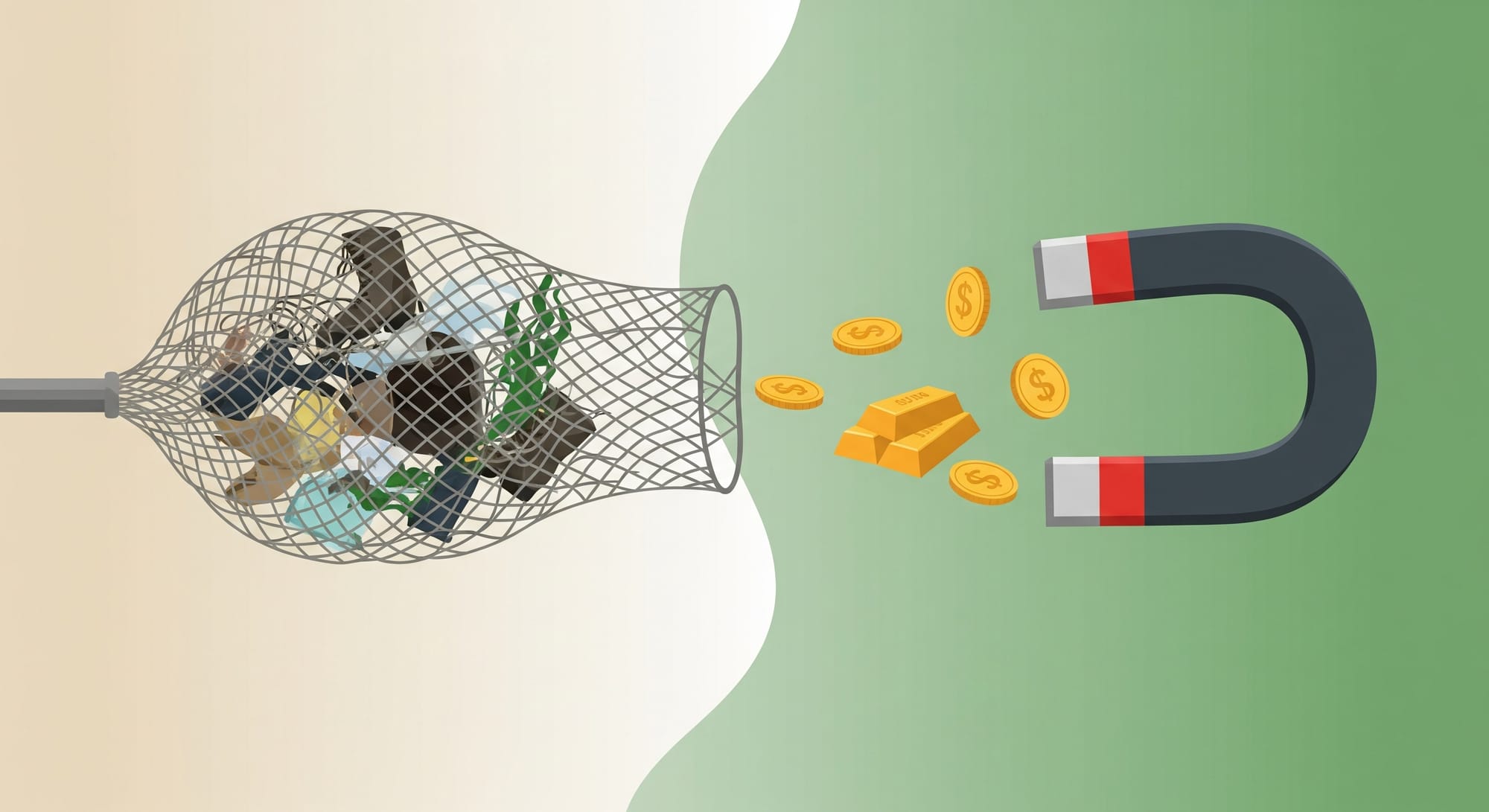 A image depicting how new strategies can help get real gold that everything in the market.